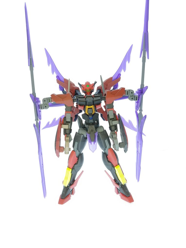 【ガンプラ仕様(設定含む)】機体名称:トロイアCM(TROIA Captain Mentally)モデルナンバー:TRO-01CM全頭高:約18m全高:約33m全備重量:約60t動力:GNドライブ『武装』GNソード×2GNビームサーベル×2GNパルチザンビット×4『特殊機能』トランザムシステムコアファイター