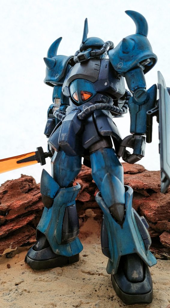 ということでHGUCグフでした。新しいことを試している最中なので上手く出来るか不安でしたが、少しでも雰囲気出てるといいなーと思います。最後までご覧いただきありがとうございました。良ければ過去作も見てやってください。