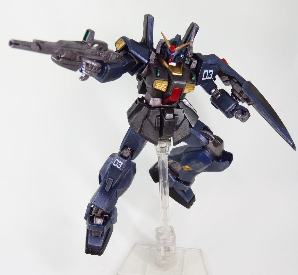 HGUC　ガンダムMK-Ⅱ　ティターンズカラー　メタリック塗装–8枚目/制作者：Gタクヨ