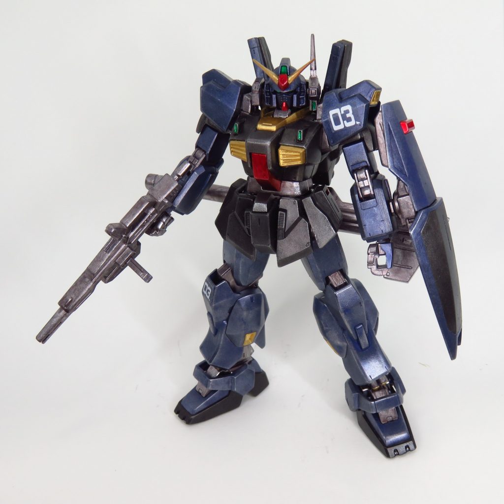 HGUC　ガンダムMK-Ⅱ　ティターンズカラー　メタリック塗装–2枚目/制作者：Gタクヨ
