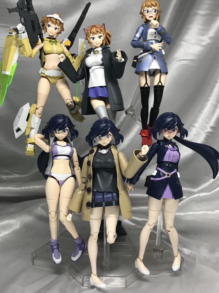 こちらのタワーはアヤメさんとフミナさん。はいぱーふみなは大昔掲載した物です。