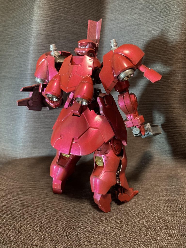 バックショットリアスカートは漏影の物を使いました。このサイズ感がMHらしさを出してくれて満足です。