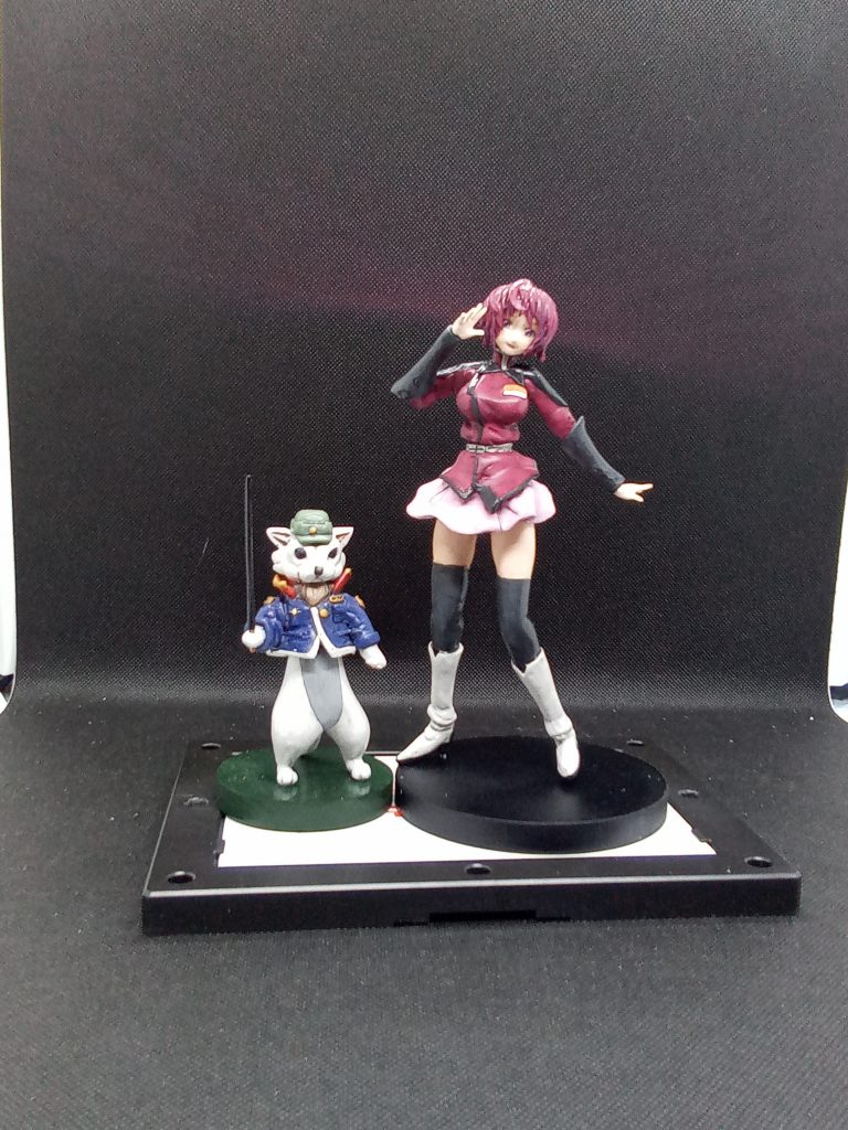 制作中 後期ほぼ完成状態これにウェザリングと髪の毛に墨入れして装飾品をつけたものが完成品になります