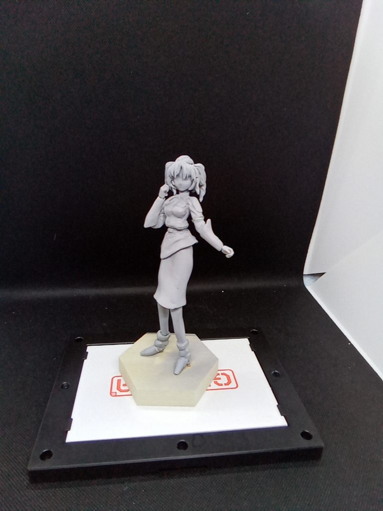 制作途中~最初は帽子付きでしたが・・諦めました