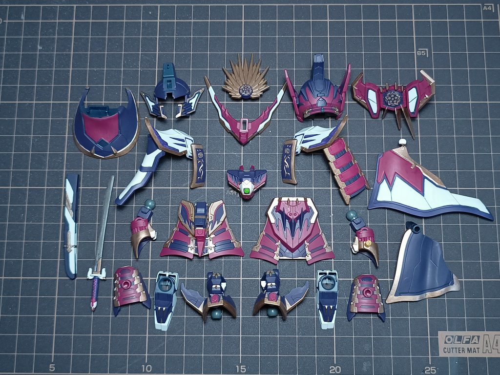 信長の塗り分け。チョンマゲは好みじゃなかったので付けてません。