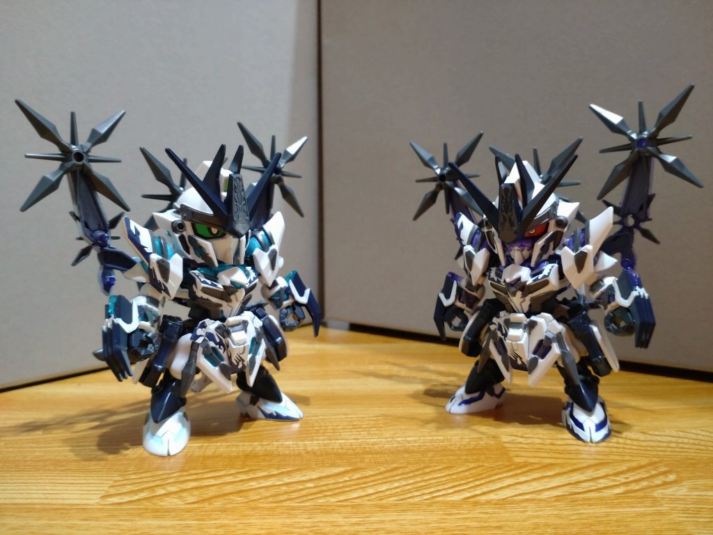 ダークマスク才蔵と比較。手裏剣はこちらから流用したっス