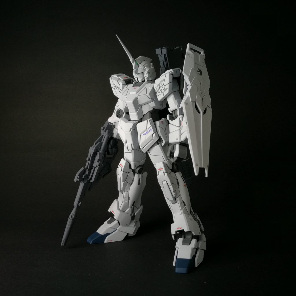 前ユニコーンのデカールワークは難しい。ぶっちゃけ、無くてよかったのでは？とも思う。次作るならいっさい無しでいこう。今回はそれなりに上手く行ったかな。