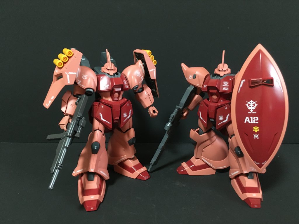 ゲルググJ　２機のツーショットです。　ゲルググJ　https://gumpla.jp/hg/1079597ご覧いただきありがとうございました。気に入っていただけたら　いいね！をよろしくお願いいたします。