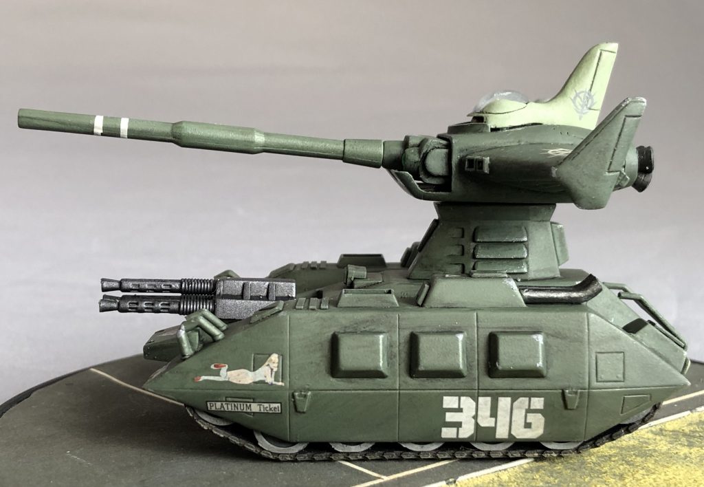 ・ベース部サイドパネルにノーズアート風デカールを。・その他各部を市販パーツにてディテールアップ。