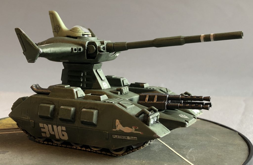 ・マゼラベース部は控えめなのにマゼラトップ部はパネルラインやリベットがうるさく感じるので埋めちゃってディテールダウンしました。