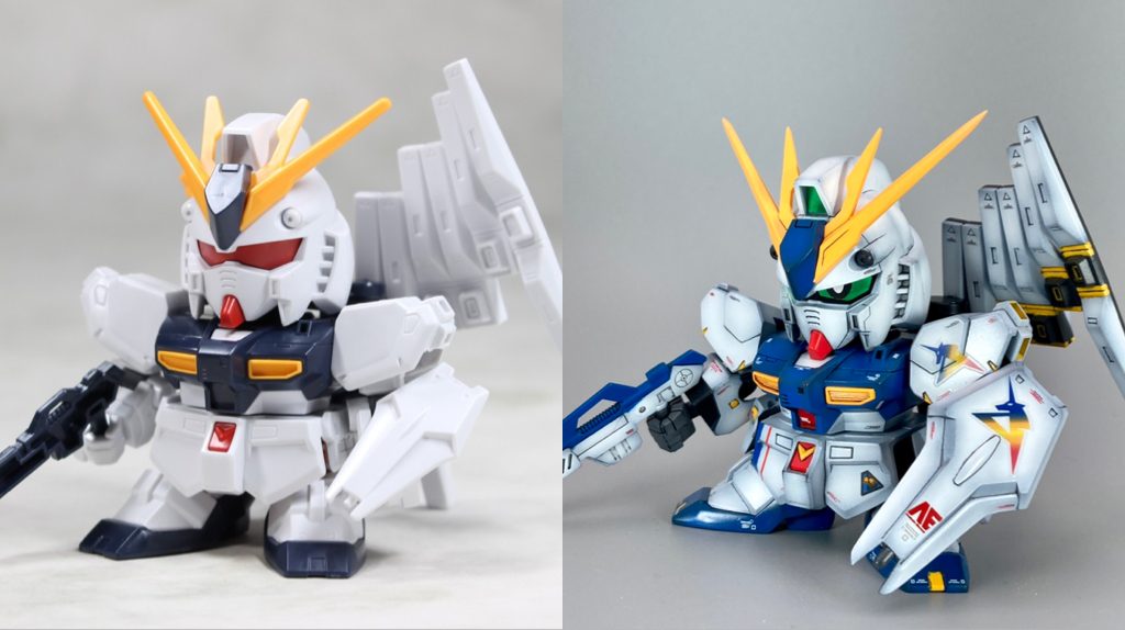 某SDとんとん相撲大会用の決戦兵器としてMG hi-νガンダムのブーツの移植とロングレンジフィンファンネルとの合体を可能にしました。