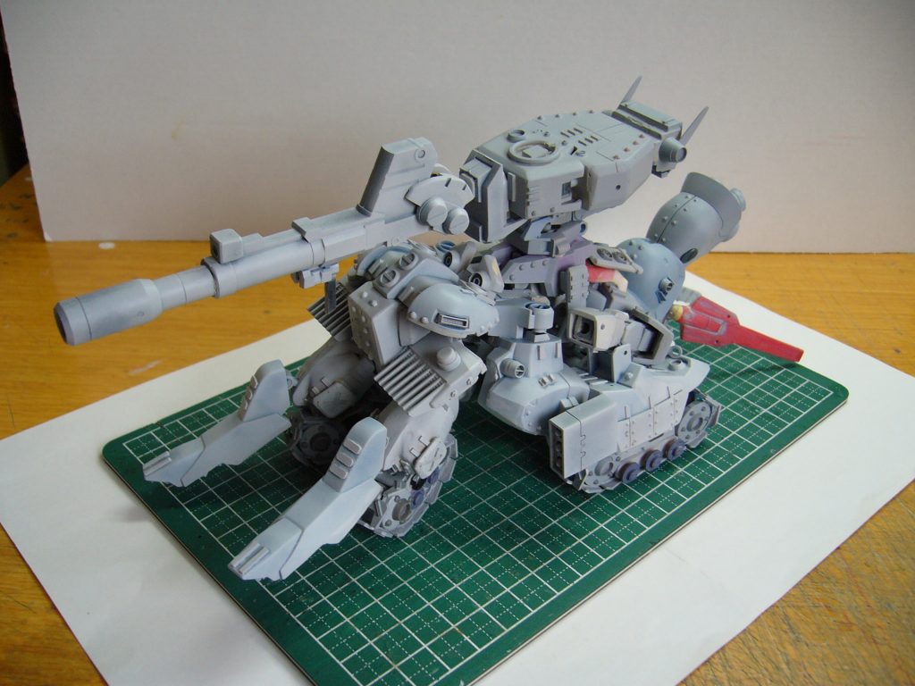 サフ萌えターイム。戦車としては、こーいうカラーもありっちゃアリですよね(´・ω・`)SD世代のド真ん中の僕には、SD可変機といえばGアームズなのですが。共感いただける方は一定数いると思いたい。w相も変わらず乱筆乱文を、最後までご視聴いただいた方へ。誠にありがとうございました(*￣ー￣)ゝ