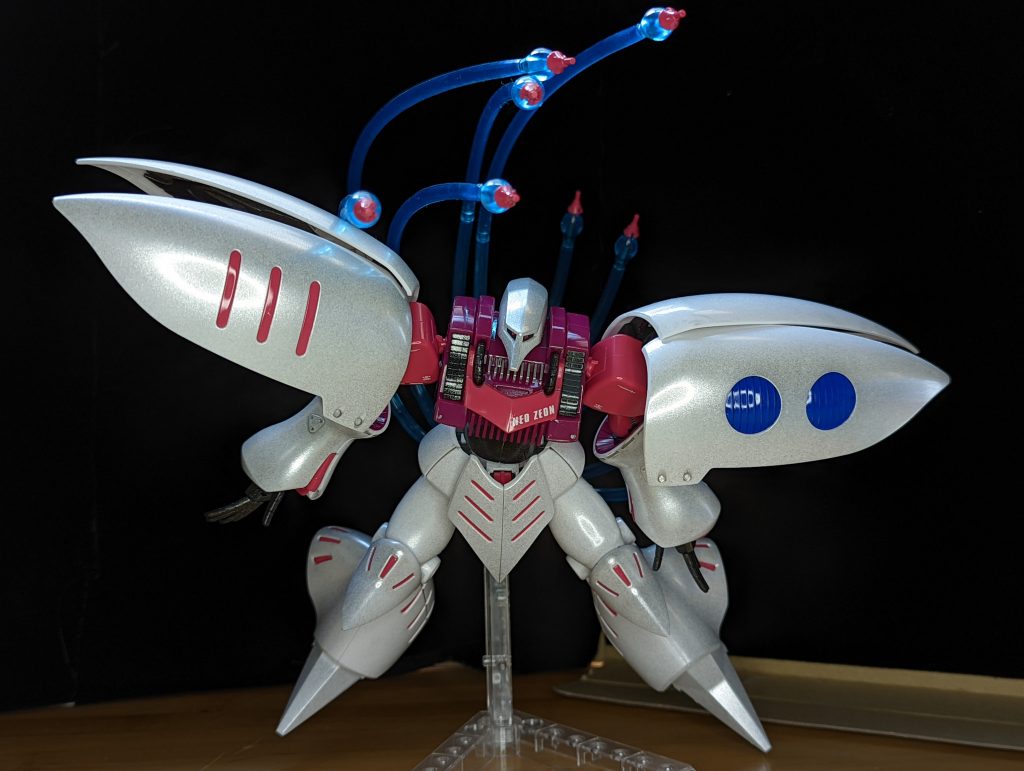 HGキュベレイをパール風味に塗装してみた–2枚目/制作者：@dora_e_m