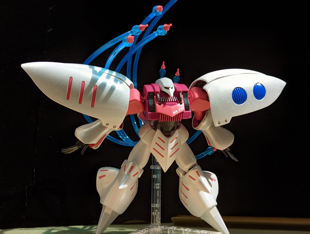 HGキュベレイをパール風味に塗装してみた–3枚目/制作者：@dora_e_m