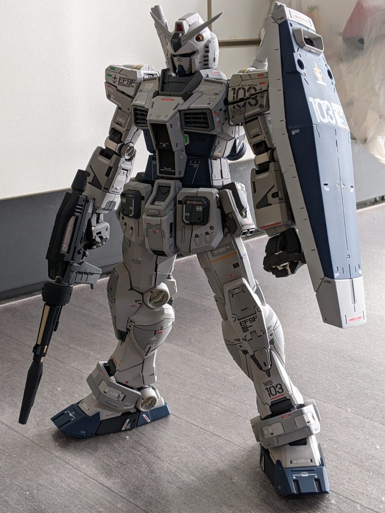 筆塗りアンリシュードガンダム–2枚目/制作者：raiken