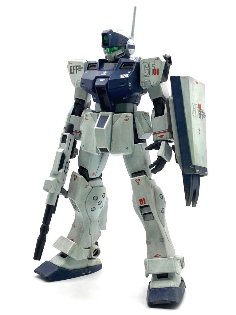 WD隊仕様のカラーリングですが、地上に配備された機体はみんなこんな色だったんじゃね?的な解釈でこちらはキャリフォルニアベース攻略部隊(攻略後はそのまま同基地に編入された)と言う設定で作りました。