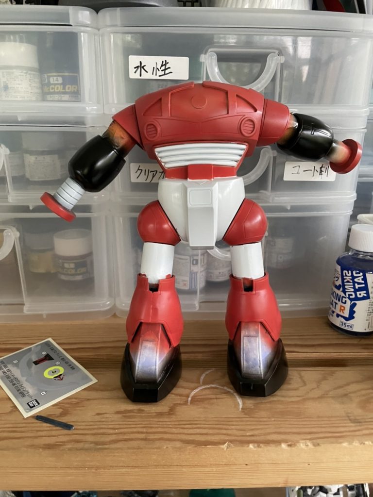 【主要な色を塗り終わったころ】これは今年の5月あたりマスキングソルは偉大