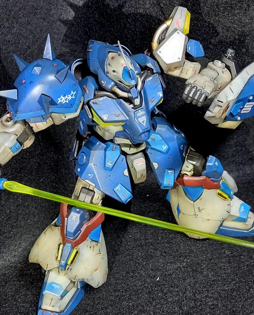 HGメッサー 瀧川カラーバージョン 汚し塗装–4枚目/制作者：@feiru777