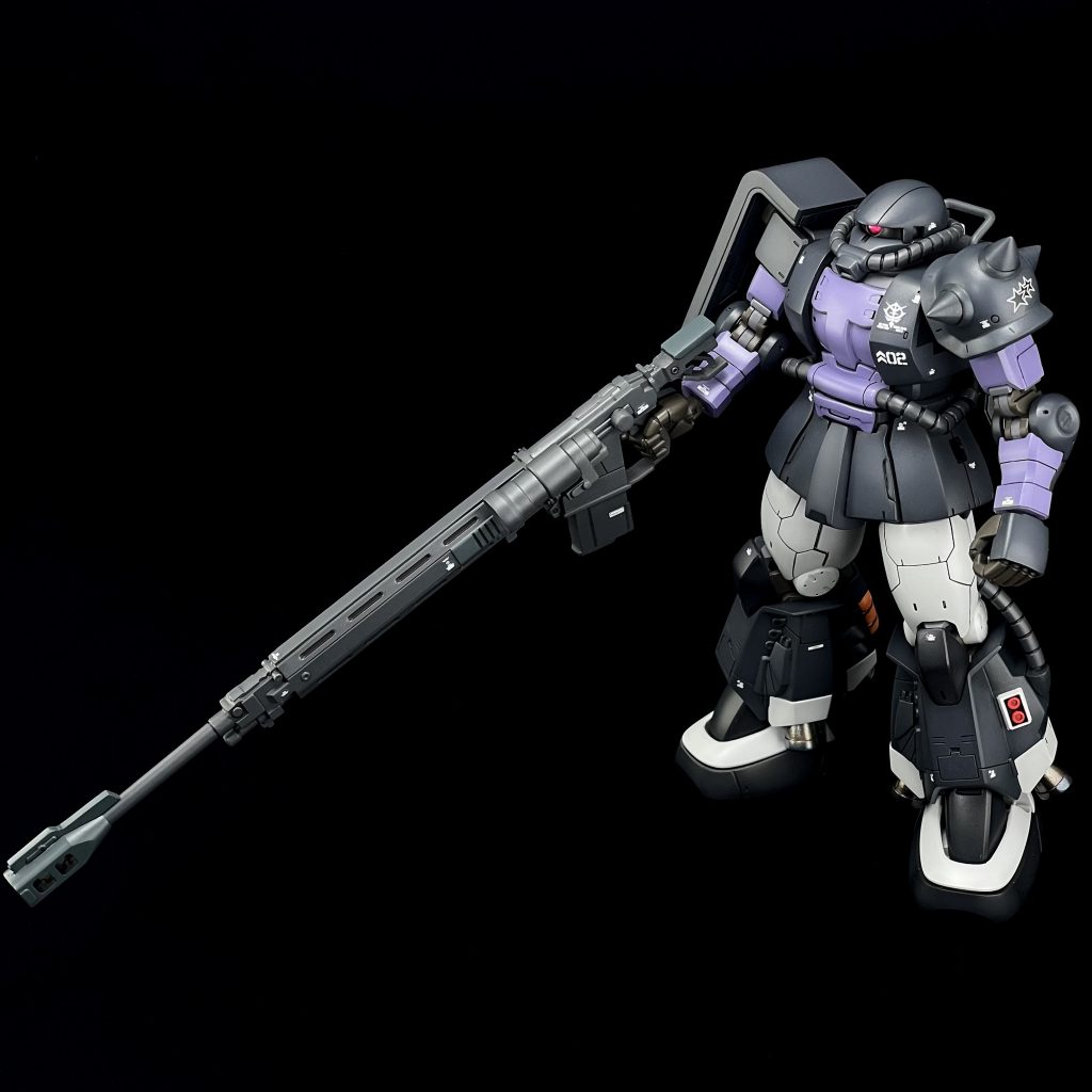 長尺武器は正面では収まらなかったので、俯瞰から。