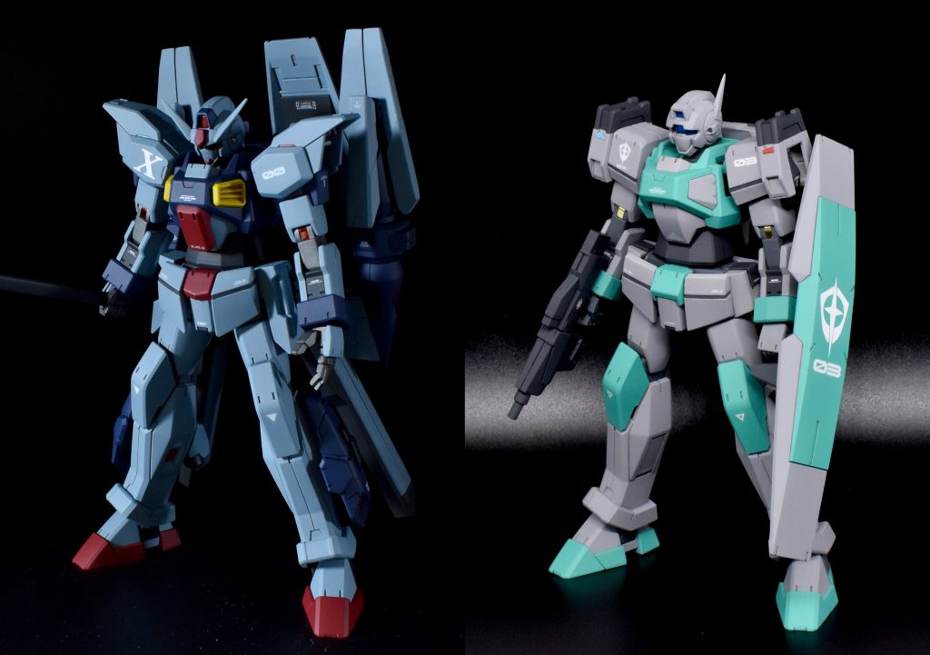 塗装済みですがベースのシャルドール改と比較。