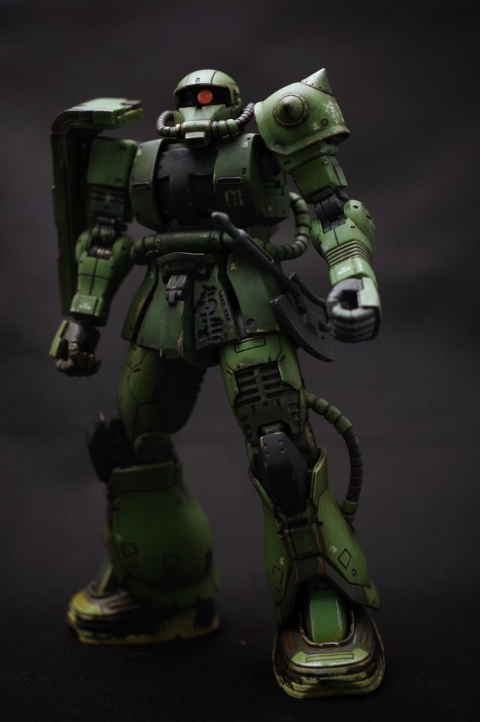 脱走兵のMSでまともなメンテナンスはできないため、かなり汚しました。（少し汚し過ぎたか？）