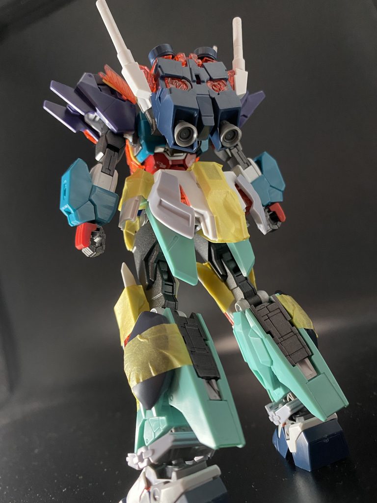 塗装前バックビューになりますこの背中見て完成させようと思ったんですよね〜😊