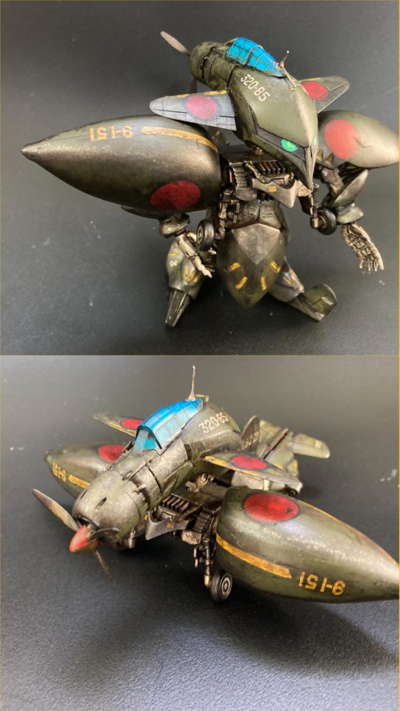 前作のキュベレイは変形しないナンチャッテ可変機でしたが、SD製作2機目にして可変機に挑戦です^ ^ノ