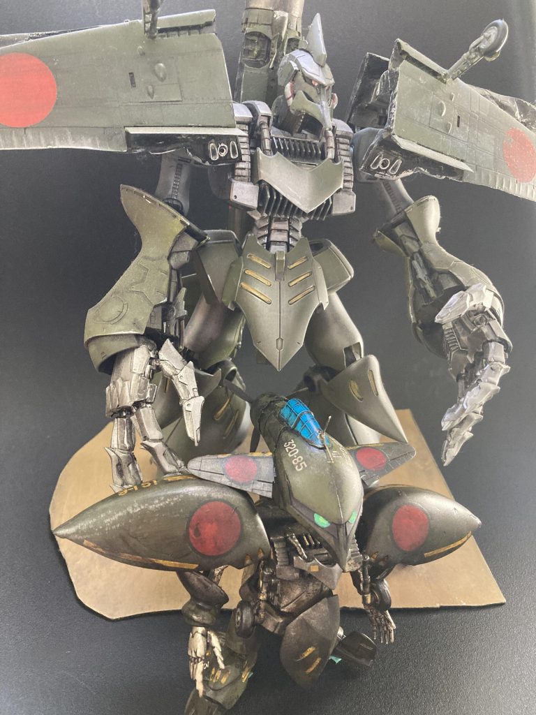 数年前にMGキュベレイダムドをゼロ戦とMIXしたことがあります^ ^