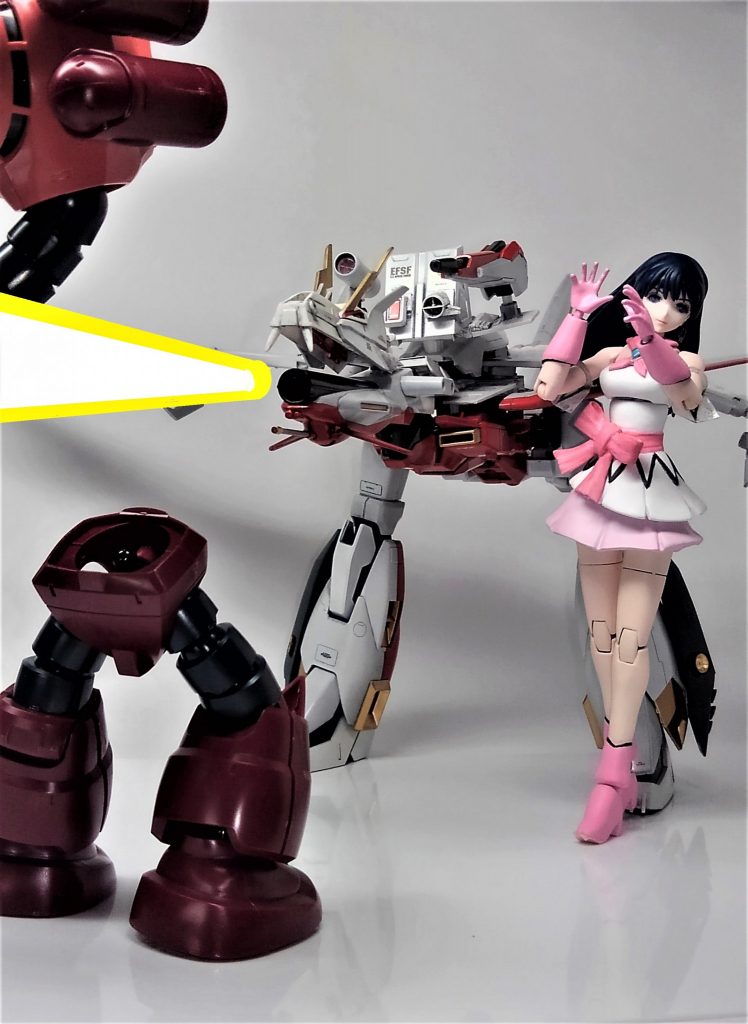 このビームはペイントで入れました。