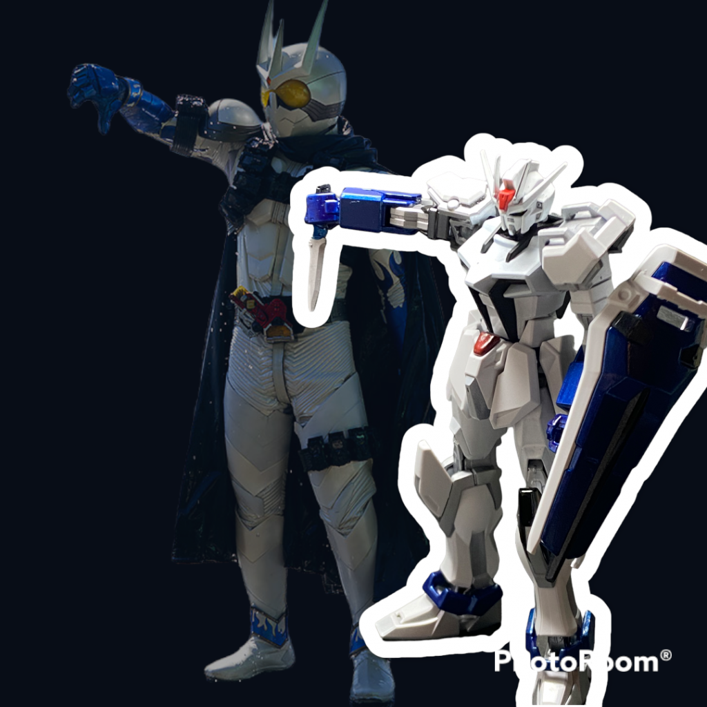 [ということで自分IF設定]GAT-105Xに、Nジャマーキャンセラーを搭載したストライクの派生機。「エターナルストライカー」なるストライカーパックに換装したストライクというわけではなく、Nジャマーキャンセラー由来で、永久機関にちなんでエターナルと名付けられた。戦争終了直前に完成したため、実戦投入はされていない。そのため、ストライカーパック等、武装は用意されなかった。メカニックの話によると、エターナルという名前に縁を感じたという専属パイロットからの強い要望で「仮面ライダーエターナル」をモチーフにしたカラーリングになっているらしい。(世界観、世界線、時間軸を平気で跨いで勝手に楽しむことをご容赦ください！)