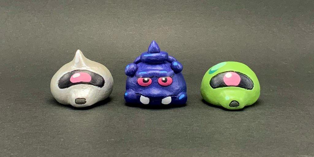 ●カードダス風「ぷるぷる！スライムトリオが現れた」