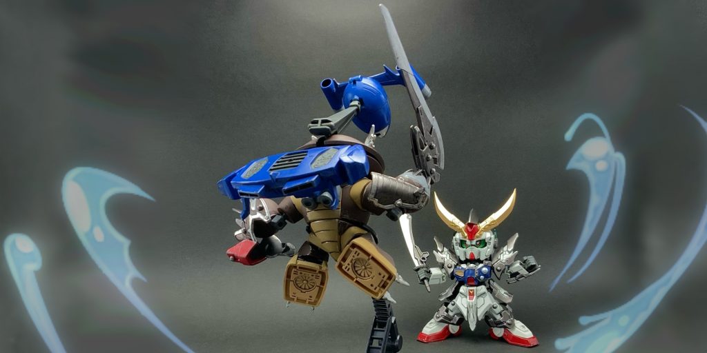 ◎次の瞬間、湖がしぶきをあげていた。ガンダムのアニキがそれに反応し、剣を構えていた。