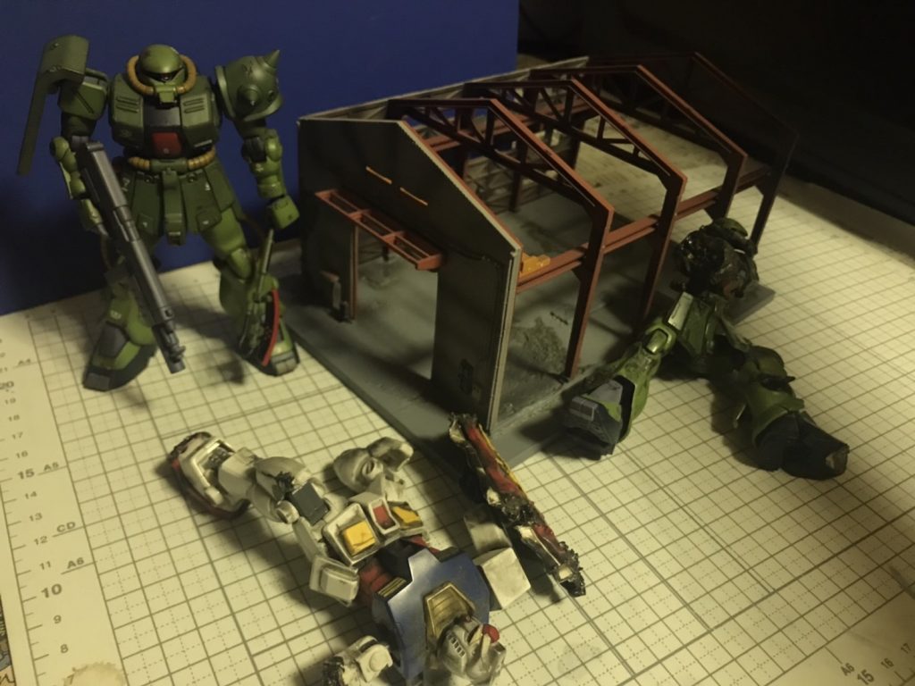 ガンダム破壊完了の図。ご覧いただき、ありがとうございました！