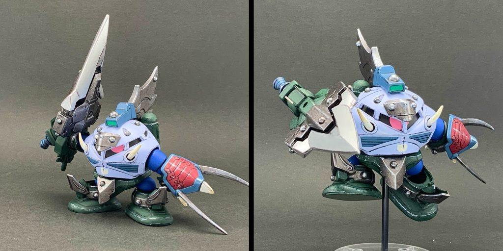 ●トライデントモードプローバーのパーツを装備して、ラムズゴック・トライデント形態へ!※オリジナル