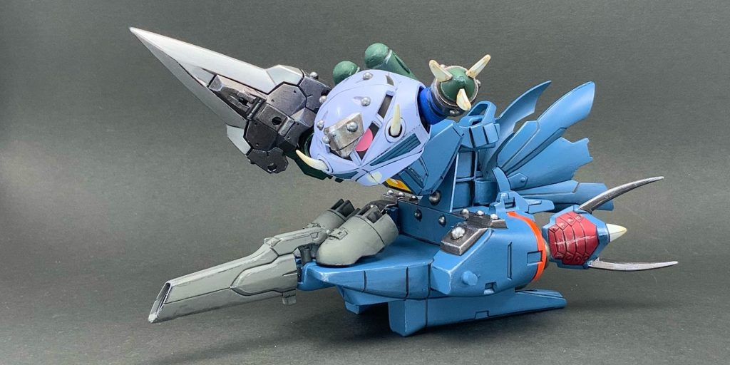 ●ゼーゴックモードやったー!ズゴックがゼーゴックに変形したぞ!!これにて【#SD可変機祭り】参加とさせていただきます。