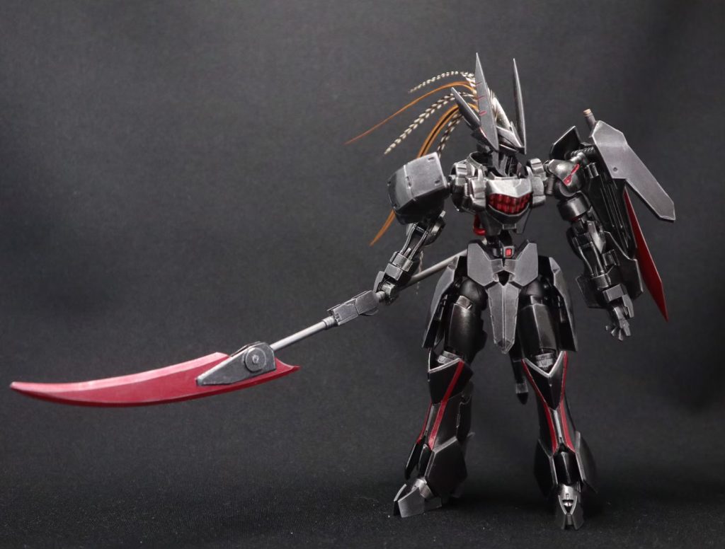 鉾形態を構えて