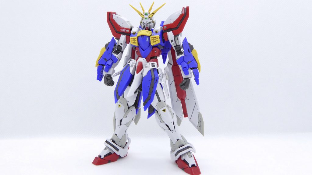 全身。RGのマーキングシールは貼りすぎると何が何だかになるので最小限に