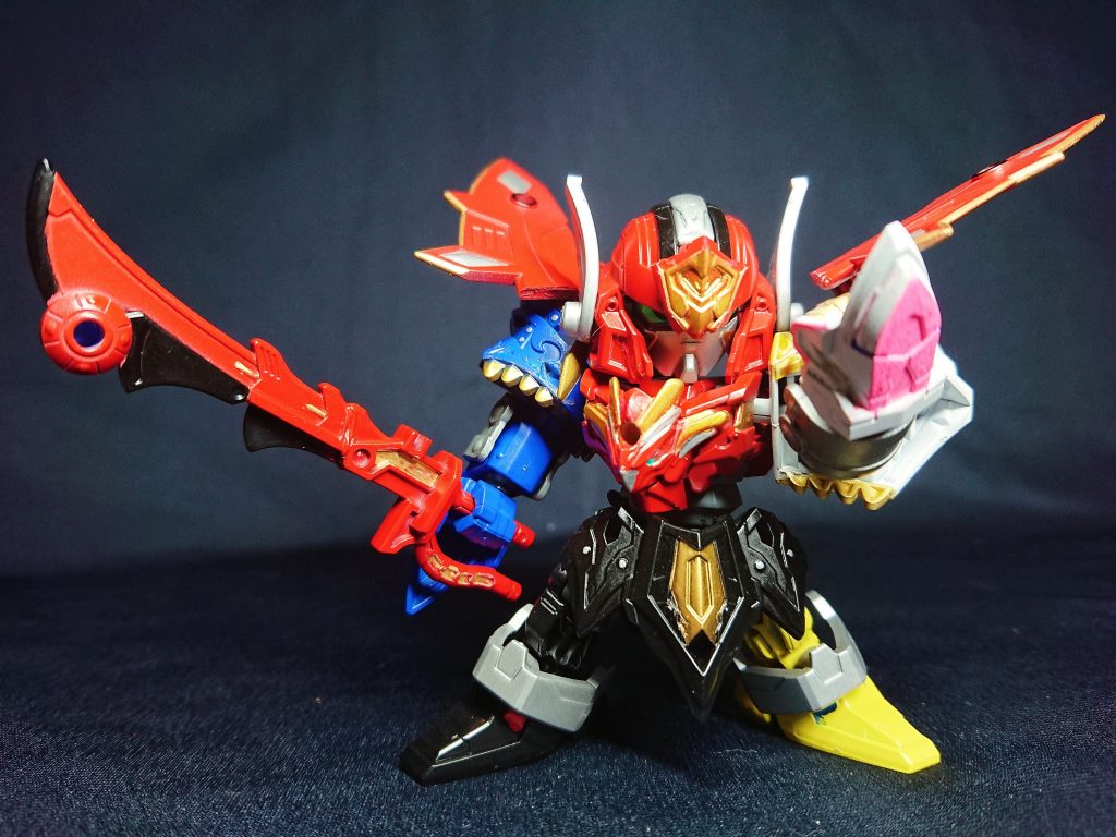 名前はもう安直というかなんというか…原作同様にシンプルなカラーリングでまとめ、各部ゴセイヘッダーは再現すると騎士感が薄れるためアレンジしました。