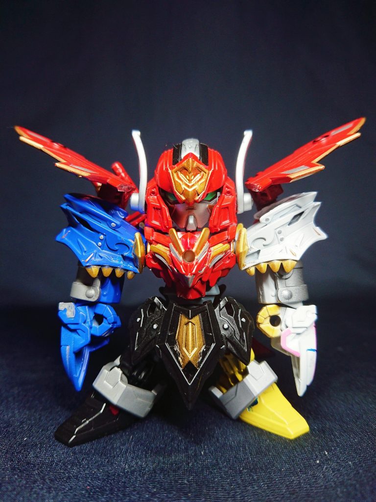 シャープさが増し増しですが、色を合わせるとちゃんとゴセイグレートに見えるのが塗装マジック。