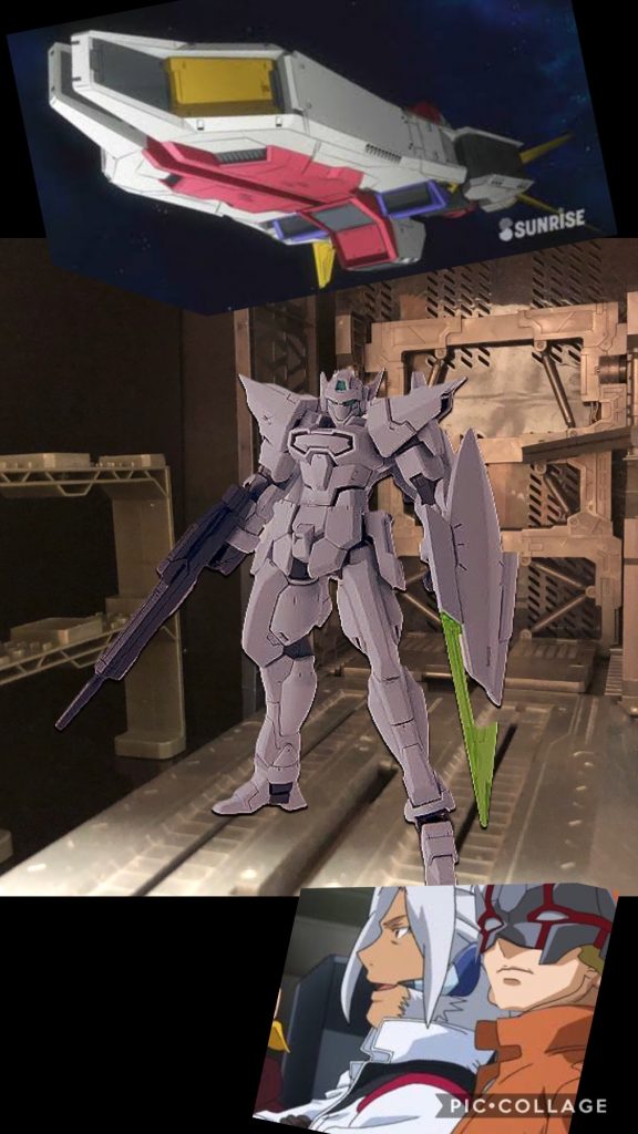 oyz「ところでウルフ隊長。今度MS部隊に新人が入るって聞きました？」ウルフ「ああ、もちろんだ。どうやらフリットの息子が入隊するらしいな。」oyz「ええ。ですので、私の工房でも新型のガンダムを建造してるんです。」ウルフ「ほーお。新人でガンダムとは、ずいぶんと特別扱いだなあ！」oyz「アスノ家ですからね。AGEシステムは代々アスノ家に引き継がれますから。」ウルフ「連邦のMS開発は、結局ガンダムに...、AGEシステムに頼りっきりだからな。」oyz「それで連邦が面子意地の為に、AGEシステムを使わない様にしてましたけど、それも限界の様ですね。」ウルフ「その様だな。俺のGバウンサーも、AGE−1スパローをベースにしているからな。ヴェイガンの連中に対抗する為には、ガンダムの技術が必要だぜ、やはりな。」oyz「ヴェイガンの技術は、我々よりも進んでますからね。」ウルフ「そうだな。しかし、新しいガンダムが出来るって事は、連邦のMS技術も、また進歩するだろうぜ。」oyz「そうですね。」ウルフ「ところで今回、どういう感じに進化するんだ？その新しいガンダムってやつはよ？」oyz「新しいガンダム...ガンダムAGE−2...。その最大の特徴は、可変機である事、です！」ウルフ「ほーお。」oyz「敵への強襲や離脱など、今までの機体を遥かに凌駕した、機動性を重視した戦い方が出来るんですよ。」ウルフ「そりゃあ興味深いな。俺のGバウンサーよりもか？」oyz「ハイ！Gバウンサーの性能もかなりのものですが、ガンダムAGE−2は可変し、ブースターを一点の方向に特化する事で、その機動性は格段に上がるんですよ。」ウルフ「ほーお。」oyz「そこで相談ですが、ウルフ隊長。」ウルフ「なんだ？」oyz「実はGバウンサーの改造プランがあるんです。」ウルフ「Gバウンサーの？それもAGEシステムが導き出したのか？」oyz「いえ、今回のガンダムの設計を見て、私が考案しました。」ウルフ「おまえがか？」oyz「ハイ！AGEシステムにばっかり開発させてたら連邦の技術者の名が泣きますよ。」ウルフ「ほおー。面白いじゃねえか。それで、どうしたいんだ？」oyz「隊長のGバウンサーを改造させて頂きたいんです！」ウルフ「本気か！？」oyz「ハイ！今までの性能はそのままに、バッチリ可変改造してみせますよ！」ウルフ「マジか。」oyz「ハイ！ガンダムにばっかりイイところ取られちゃなんないですよ！」ウルフ「ほー。その粋買ってやるぜ！イイぜ、やってみろ！」oyz「ありがとうございます！」oyz「ところで、隊長って連邦の誇るエースパイロットでしたよね？ガンダムAGE−1が完成するまで、ヴェイガンのMSを連邦が倒した事は無いと聞きました。失礼ですが、それなのに何故、隊長が異名も持つ程のエースパイロットになったんですか？」ウルフ「お、言うね。」オブライト「ちょっと室長さん....！隊長に失礼ですよ。」oyz「あ！オブライトさん！」オブライト「隊長は、元々はグランプリレースのスター選手だったんですよ。でも強い対戦相手も居なくなって、軍に入隊したんです。」ウルフ「ずいぶんと懐かしい話だな。」オブライト「軍ではその頃、反連邦勢力テロがあって、そこで戦果をあげて、その愛機のカラーから、“白い狼”の異名で呼ばれる様になったんですよ。」oyz「そうだったんですか..！」ウルフ「今思えば、あの反乱は不自然だったぜ...。ヴェイガンが裏で手引きしてたのかも知れないな。」