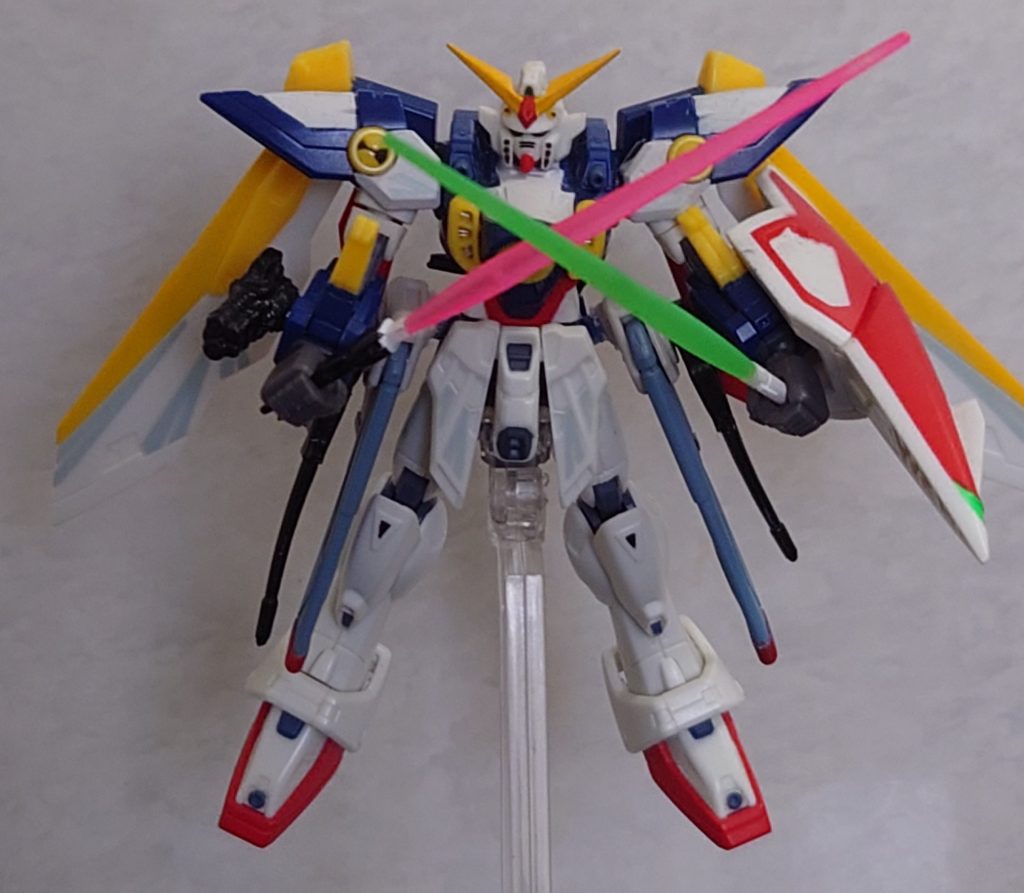 最後は二刀流です！ウィングの武装を増やすことを目的としたミキシングでした！