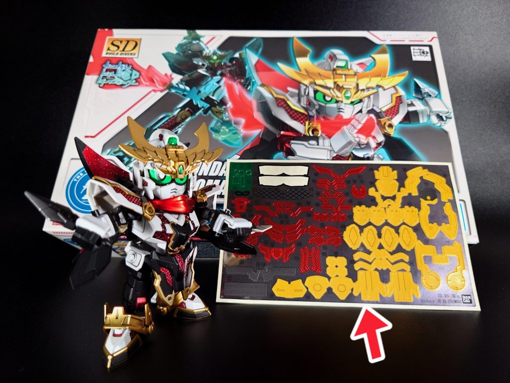 タイトルの「もうしません」というのはSDの全塗装の事。(-_-;)使ったのは目の部分だけパーツ分割されていないSDのマスキング地獄…こんなに面倒だとは思わなかった