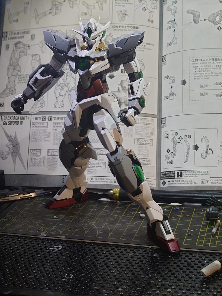 装備なし状態です。肩をアストレアの、余りパーツ(エクシアの肩)に取り替えたぐらいで特に触ってません。