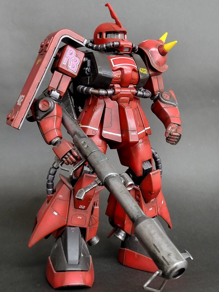 ほぼ素組ですが、今回はウオッシングをきつめに仕上げ。