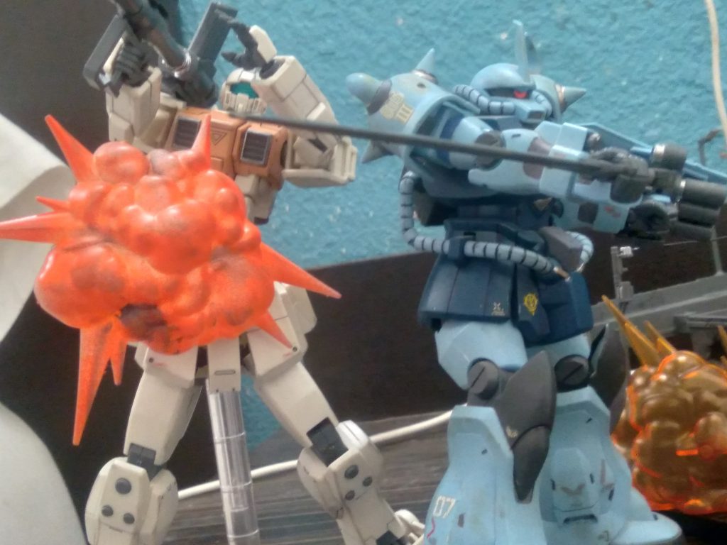 08th MS team battle scene–4枚目/制作者：GunplaGuy