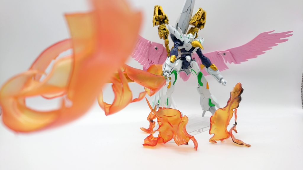サムネの全体版。ホウオウガ撃破のイメージで。エフェクトは自作しました。
