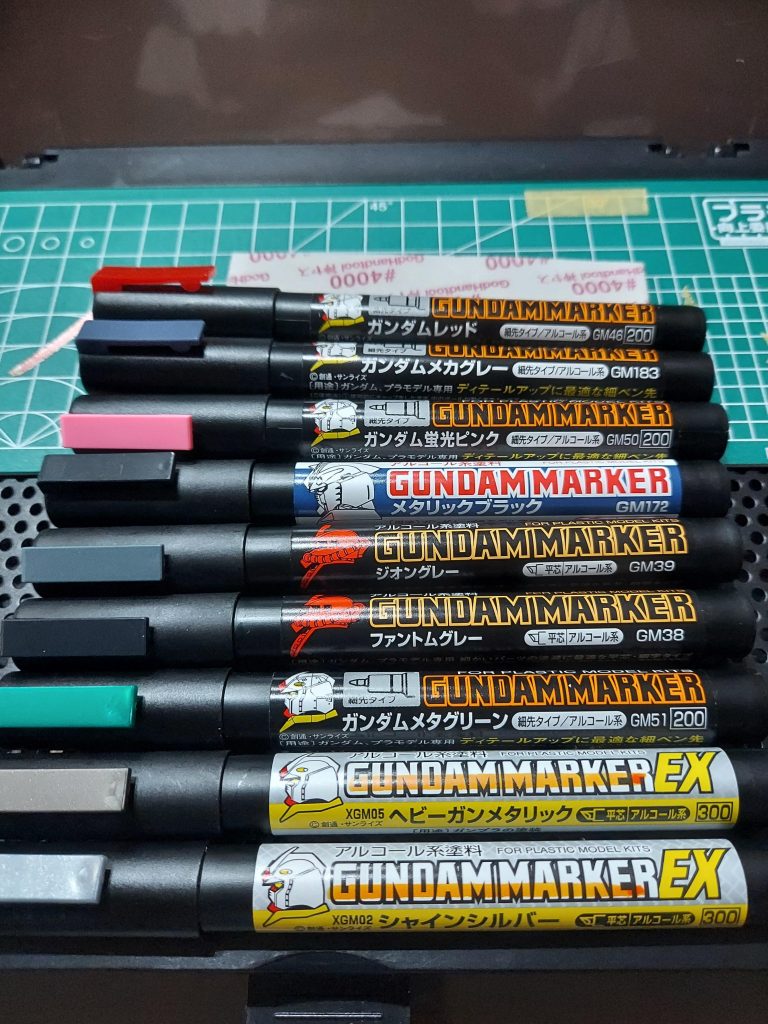 お世話になったガンダムマーカーたち
