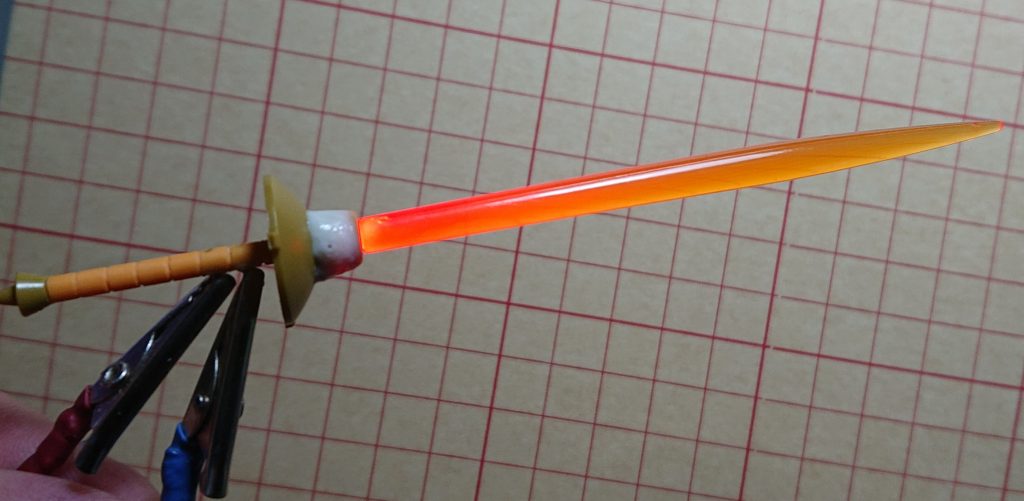 電飾脱着式サーベルの点灯チェック㊥