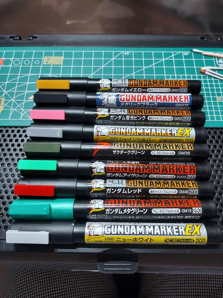 お世話になったガンダムマーカーたち