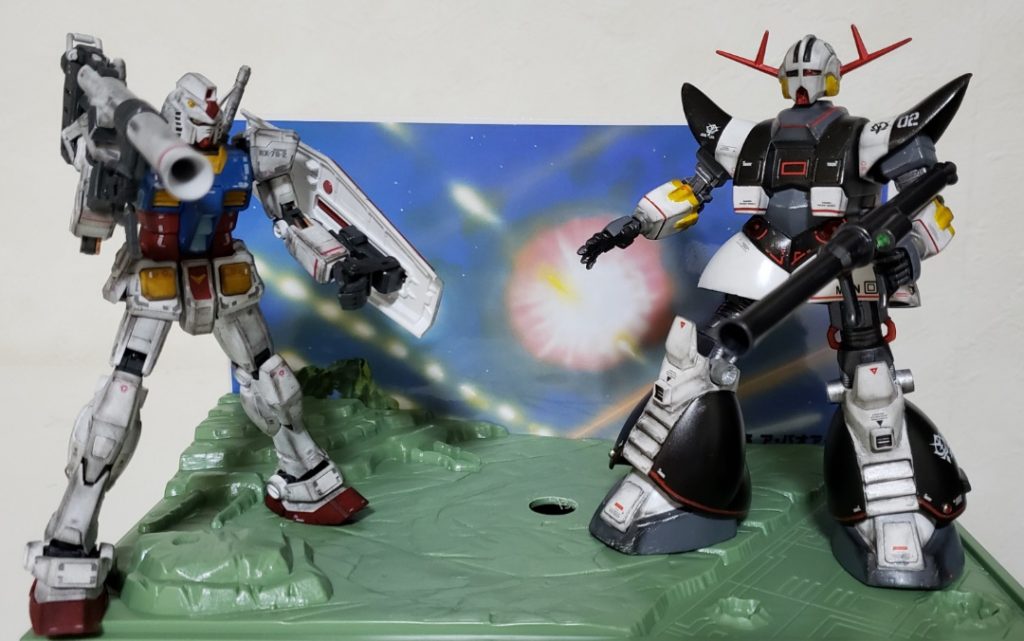 情景セットにRGガンダムと。この当時2020年6月時点)ではRGジオング…絶対出ないだろーなと思ってました。